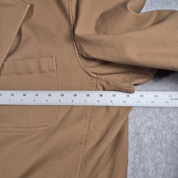 Duluth Trading Co. Fire Hose Presentation Jacket Mens 3XL Blazer Tan Brown Heavy - Picture 5 of 11